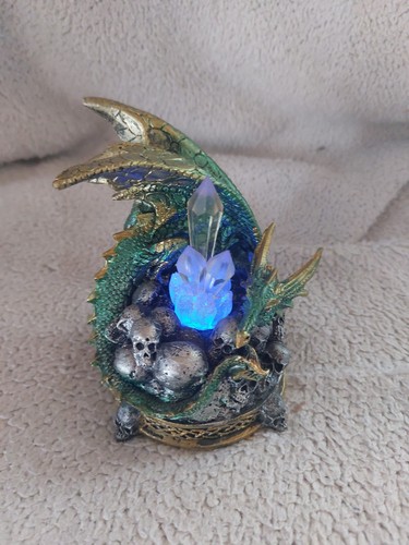 Crystal crypt dragon figurine - crystal,