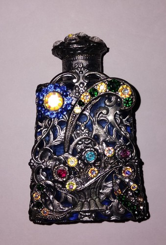 Vintage czech glass perfume - czech,