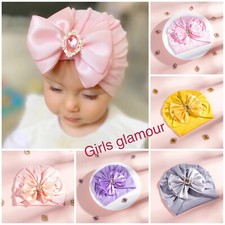 Baby Winter Hat Hairband Headband Bandana Wrap Bow Tie Band Turban Head Scarf
