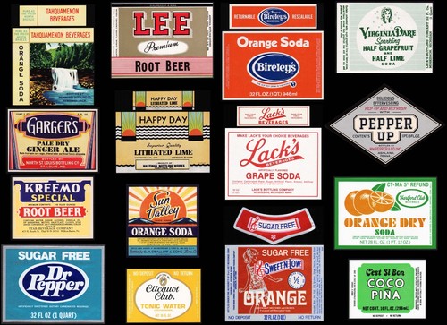 Vintage soda pop - , bottle