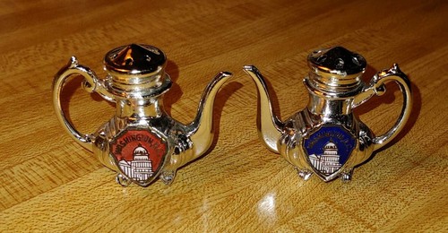 Vintage miniature metal tea - miniature,