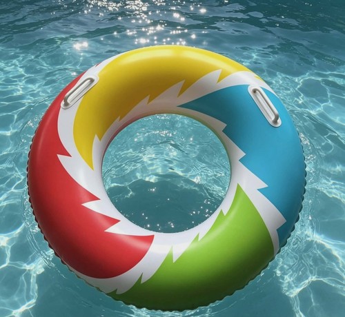 Inflatable multi coloured - inflatable, multi-coloured