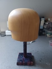 Wooden millinery block - Short Dolly Head, great condition