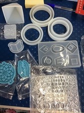 Various Silicon Moulds Resin Earrings Wind Chime Gems Bangles Jewellery Etc