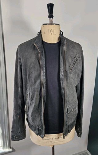 Levi leather biker - leather, jacket