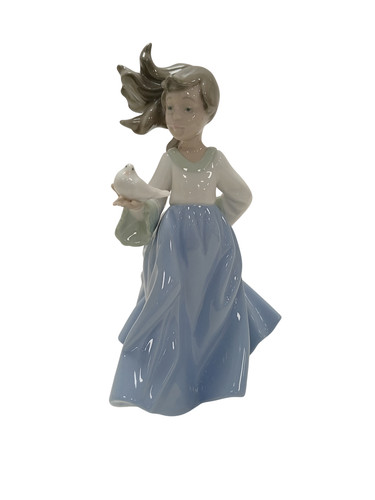Nao lladro winged friend girl - nao,