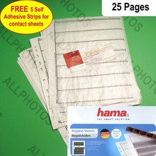 Hama 2251 - Glassine Negative Storage Pages Sheets for 35mm Film - 25Pack