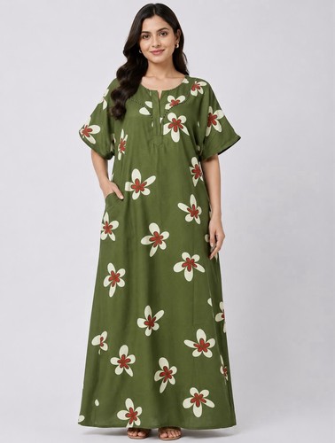 Indian night dress - dress, cotton