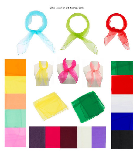 Square chiffon scarf - square, ladies