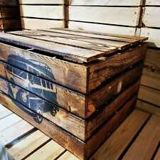 VW CAMPER VOLKSWAGON RUSTIC APPLE BOX CRATE - TRUNK / CAMPING / STORAGE / GARAGE