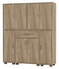 8 Door & 12 Shelf Bookshelf 1