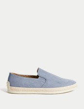 Marks & Spencer Mens Blue Flat Espadrilles Shoes - M&S
