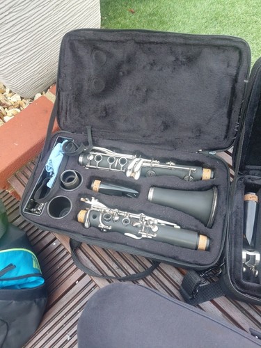 Flat clarinet with case - clarinet, john