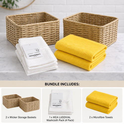 Storage spa bundle wicker - storage,