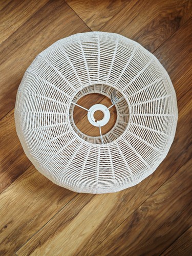 Cream white rattan ceiling - cream/white,