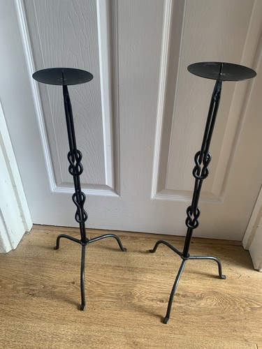 Pair gothic black iron - of,