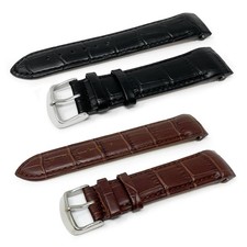 Leather Curved Ends Watch