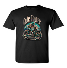 Cafe Racer Bikers T Shirt Motorbikes Motorcycle Chopper Bike Mens Isle Of Man TT