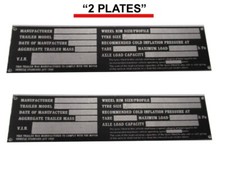 2x Aluminum Plate High Quality