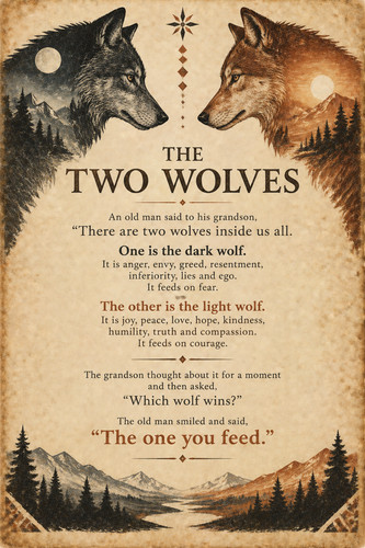Tale two wolves - of,