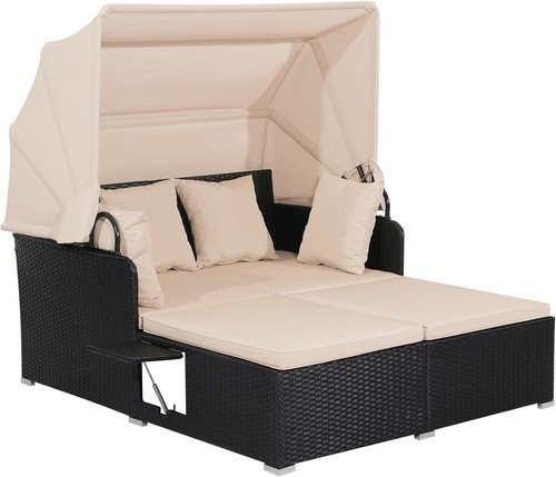 Garden rattan daybed seater - 2,
