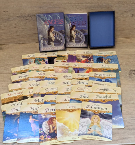 Saints angels oracle cards - saints,