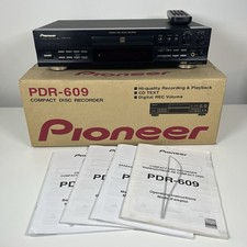 Pioneer PDR-609 CD Recorder/Player with Remote and Manual - Boxed