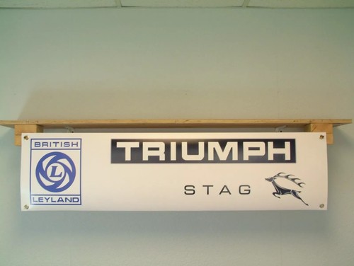 Triumph stag banner british - banner,