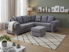 Fernando Grey Corner Sofa Bed