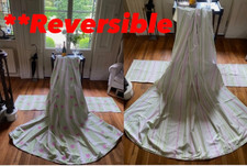 Vintage COLOROLL Double Duvet Cover & Pillowcases Set Reversible Shabby Chic