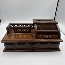 VTG Dark Wood Butler Box