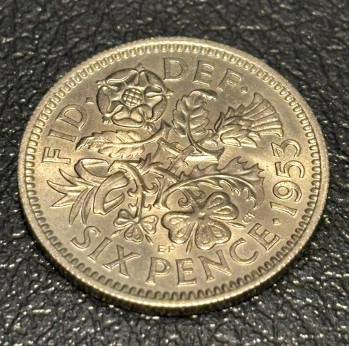 1953 great britain sixpence - 1953,