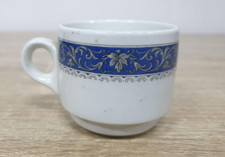 Royal Doulton Vintage Steelite 'Marina Blue' Bone China Blue Coffee Cup