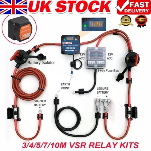 Split charge relay kit starter - relay,