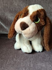 Asda Basset Hound Plush Dog 10” Soft Toy Brown & Cream Sitting Position – 2018