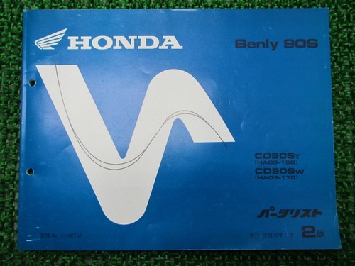 Honda benly cd90s parts list - honda,