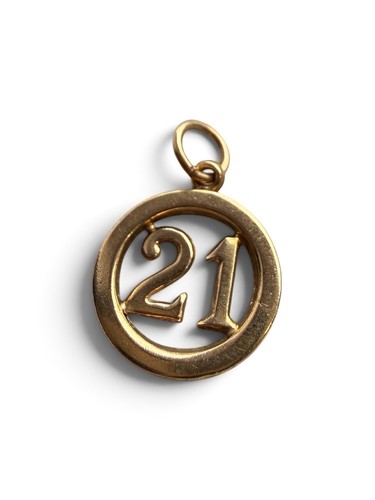 9ct gold 21st birthday charm - 9ct,