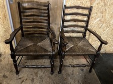Antique Ladder Back Armchairs