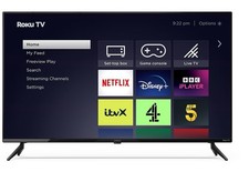 Polaroid P40FR1314U 40" SMART TV Roku Full HD LED TV Freeview Play Black