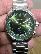Vintage Seiko Alpinist Stunning Green 6R36 Japan Automatic Wrist Watch Men's