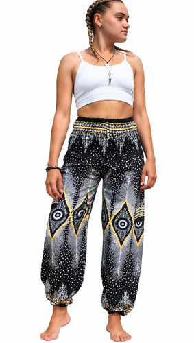 Black harem pants women - black,