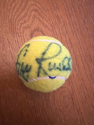 Tennis ball signed greg - signed, by