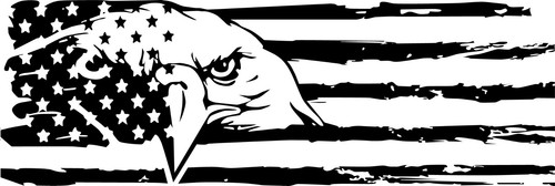 Eagle american truck flag - american,