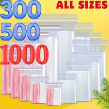 300-1000 Clear Zip Bags