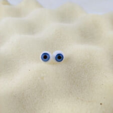 Vintage glass eyes, eye color: blue, eye size 0.35" / 9 mm, doll eyes