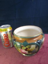 Royal Worcester Hadley's  Flowers Hand Painted Jardinere Planter / Bowl / Vase