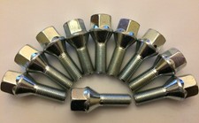 10 X M12X1.5 60mm LONG SILVER