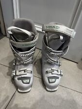 HEAD EDGE WHITE SKI BOOTS MONDO POINT 24.5 . Great Condition!