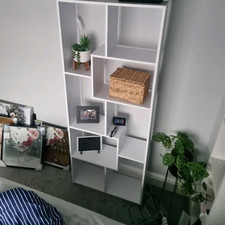 Large wooden bookcase room - large,