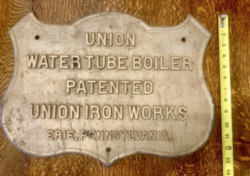 Union water tube boiler - water,